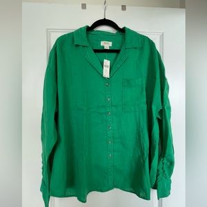 Mauve for Anthropologie brand linen button down